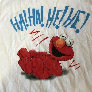 RARE 90s "That Tickles" Elmo Sesame Street 2-Sides